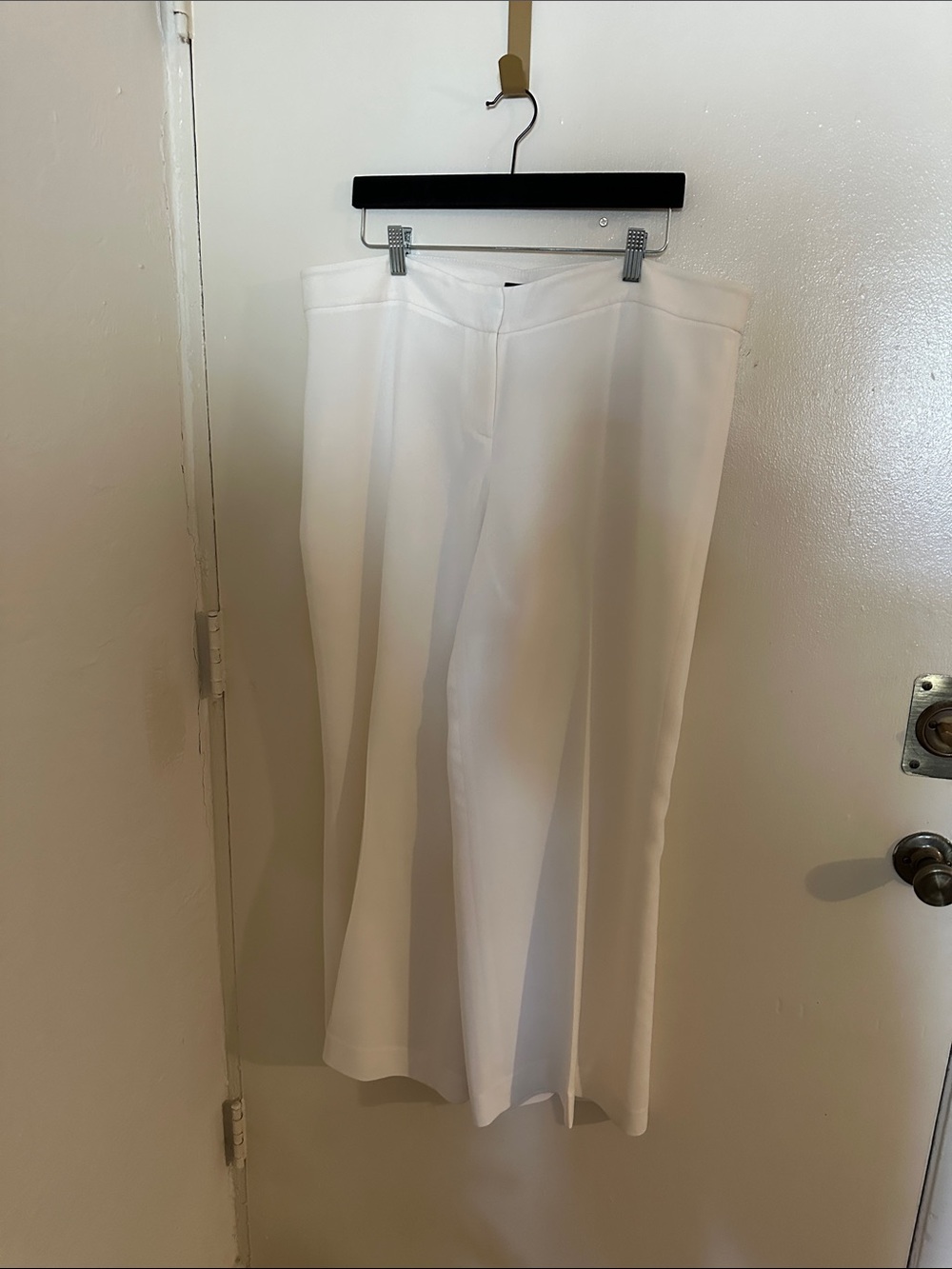 Lafayette 148 New York White Acetate Polyester Women's Dress Pants Solid